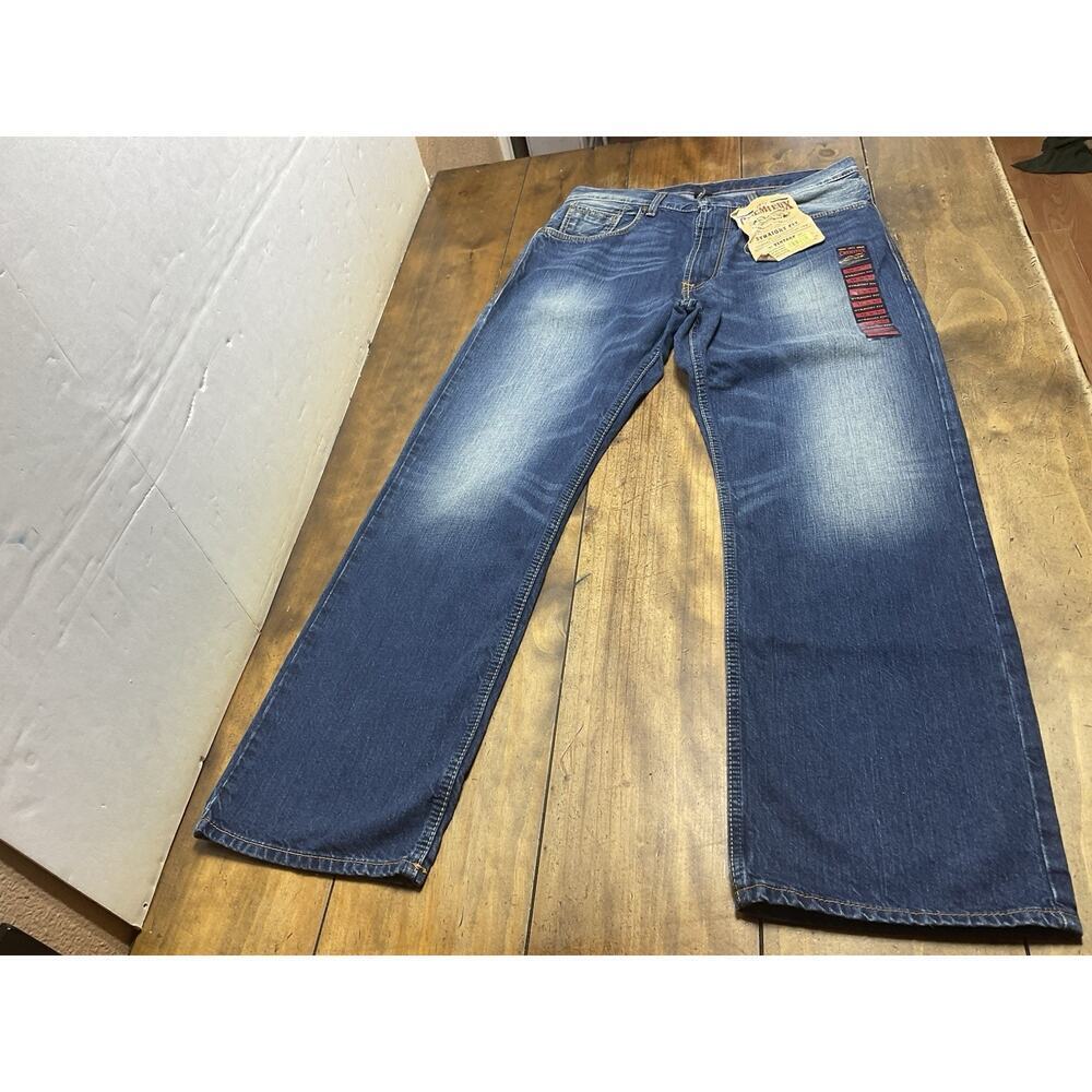 Cremieux Straight Vintage Fit Mens Medium Wash Stretch Denim Jeans Size 32x30